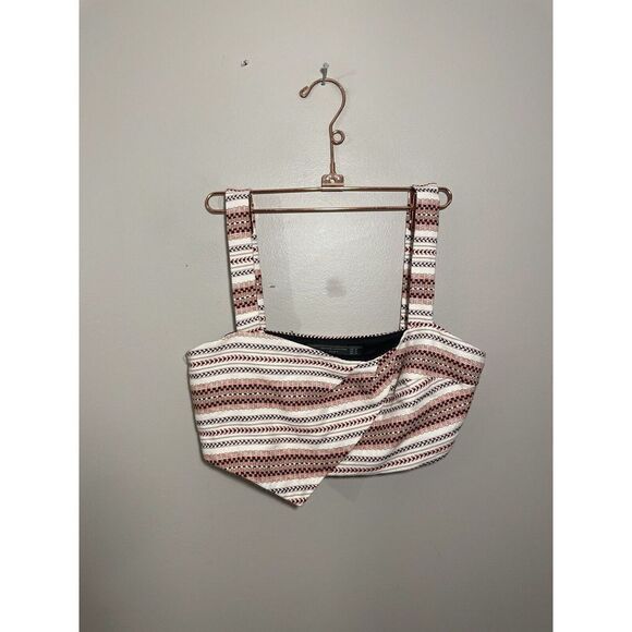 Zara Trafaluc Collection Cropped Top Womens’s Medium Bra‎ Tank Woven Tribal - Picture 3 of 5
